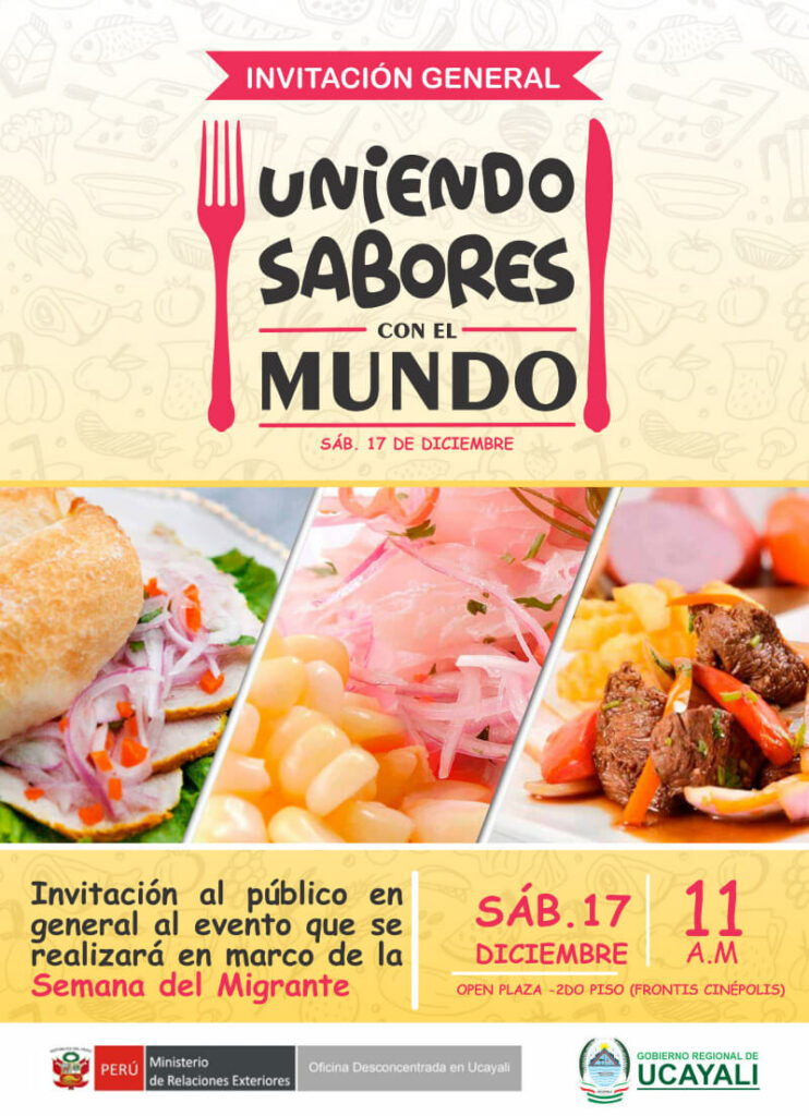 banner de uniendo sabores en el mundo ODE Pucallpa
