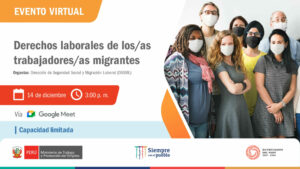 banner de Evento virtual «Derechos laborales de los/as trabajadores/as migrantes