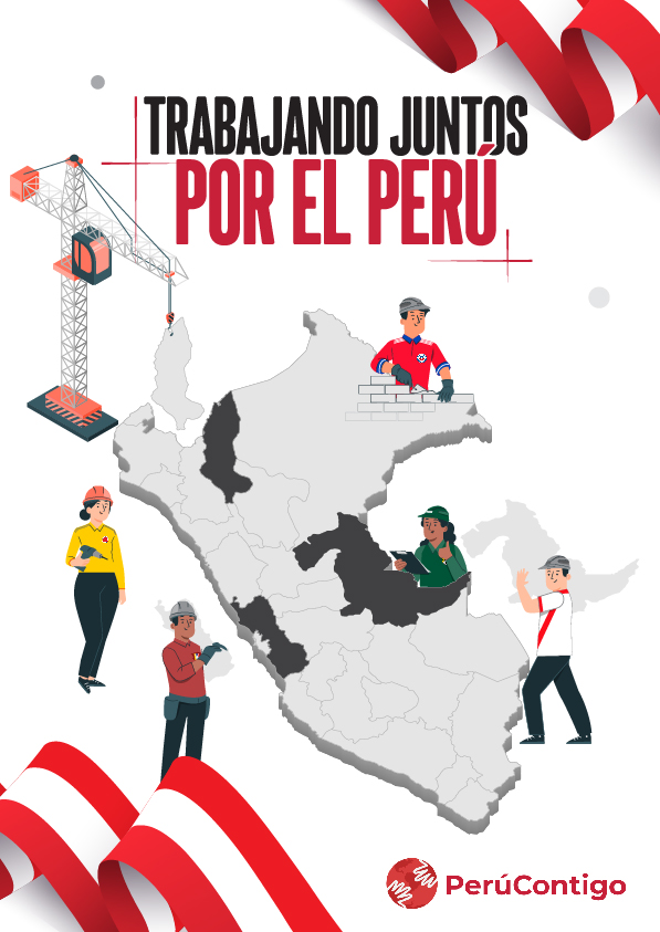 Key visual de la campaña trabajando juntos por el Perú de Perucontigo
